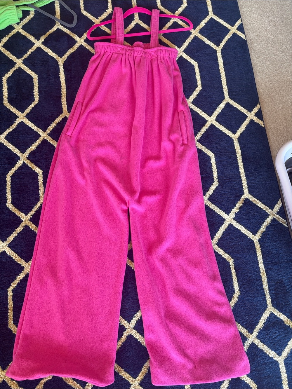 Adult Ready Freddie Fuchsia Wide-Leg Jumper Romper with Adjustable Straps